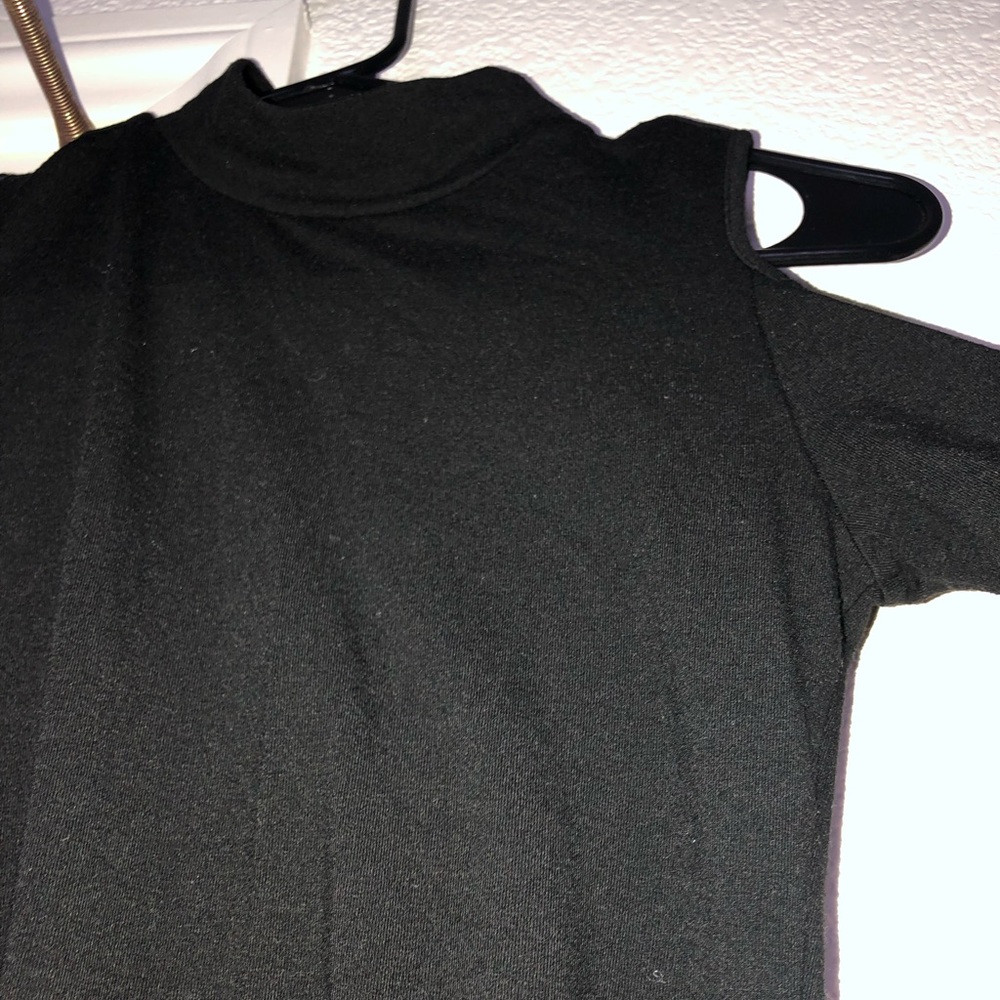 Off the shoulder turtle neck